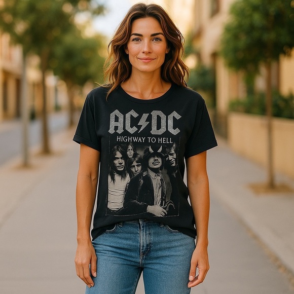 AC/DC Highway to Hell Black Tee - Picture 1 of 5